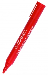 Marker permanentny Q-CONNECT, okrągły, 1,5-3mm (linia), czerwony