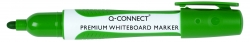Marker do tablic Q-CONNECT Premium, gum. rękojeść, okrągły, 2-3mm (linia), zielony