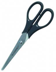 Nożyczki biurowe Q-CONNECT, klasyczne, 17cm, czarne