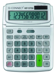 Kalkulator biurkowy Q-CONNECT 12-cyfrowy, 140x180mm, szary