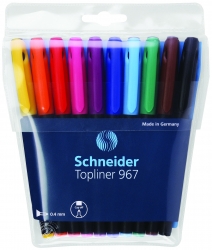 Zestaw cienkopisów SCHNEIDER Topliner 967, 0,4 mm, 10 szt., miks kolorów