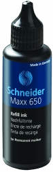 Tusz uzupełniający SCHNEIDER Maxx 650, 50 ml, czarny