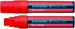 Marker kredowy SCHNEIDER Maxx 260 Deco, 5-15 mm, czerwony
