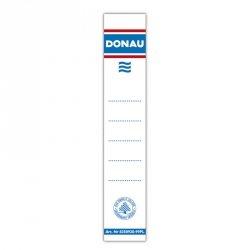 Etykiety wsuwane do segregatora DONAU, 28x153mm, dwustronne, 20szt.