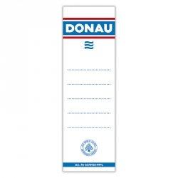 Etykiety wsuwane do segregatora DONAU, 48x153mm, dwustronne, 20szt.