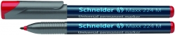 Foliopis permanentny SCHNEIDER Maxx 224, M, 1,0 mm, czerwony