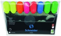 Zestaw zakreślaczy SCHNEIDER Job, 1-5 mm, 8 szt., miks kolorów