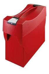 Pojemnik na teczki zawieszkowe HAN Swing Plus, polistyren, A4, z wiekiem, czerwony