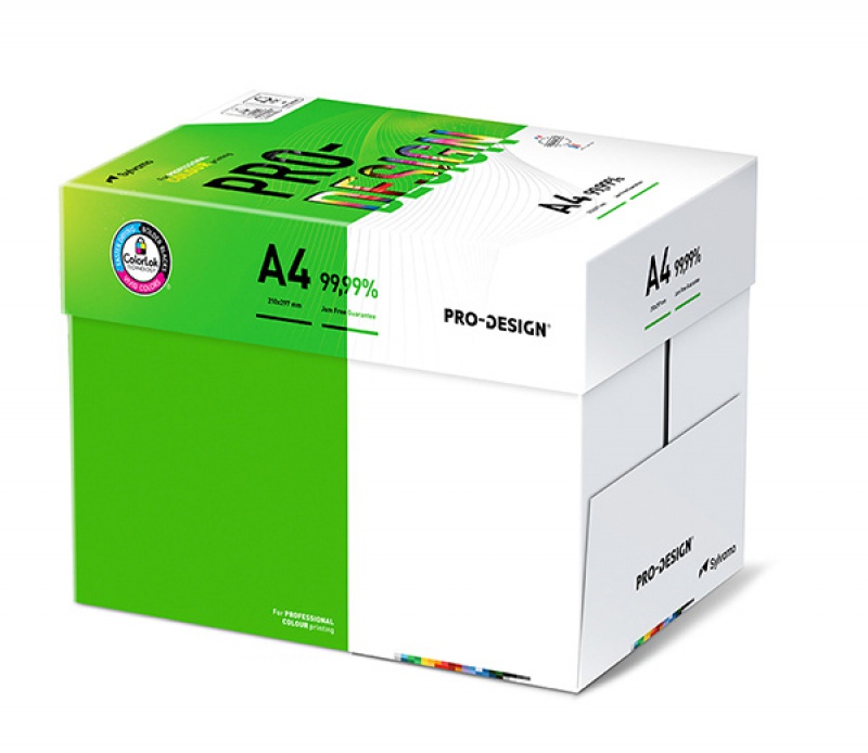 Papier ksero PRO-DESIGN FSC, satynowany, klasa A++, A4, 168CIE, 160gsm, 250 ark.