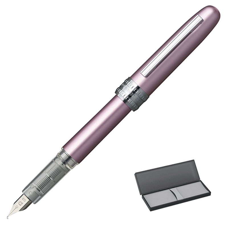 Pióro wieczne Platinum Plaisir Pink, F, różowe - zdjęcie (2