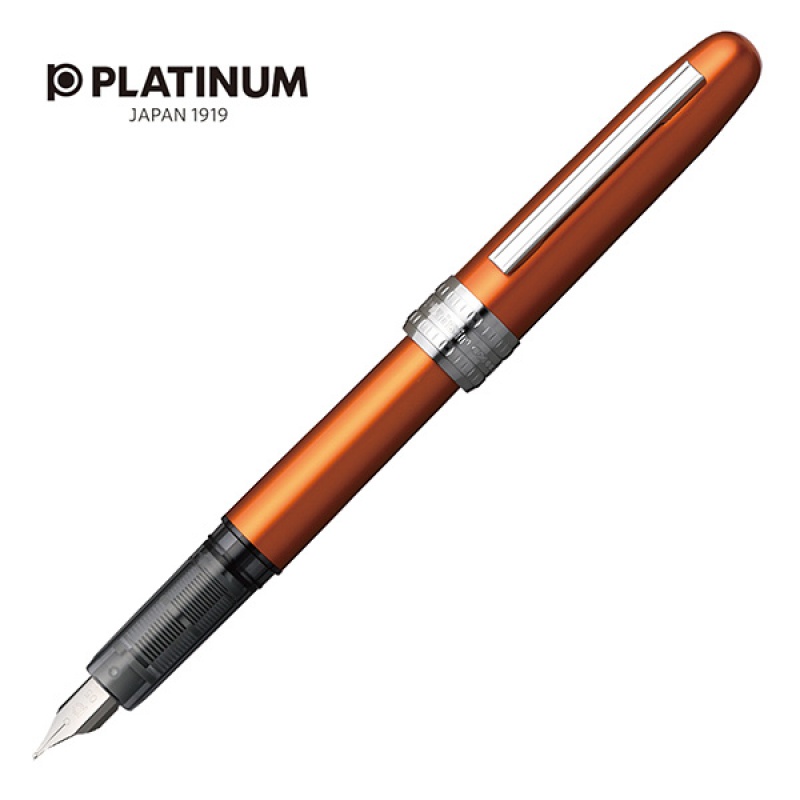 Pióro wieczne Platinum Plaisir Nova Orange, F, pomarańczowe - zdjęcie (4