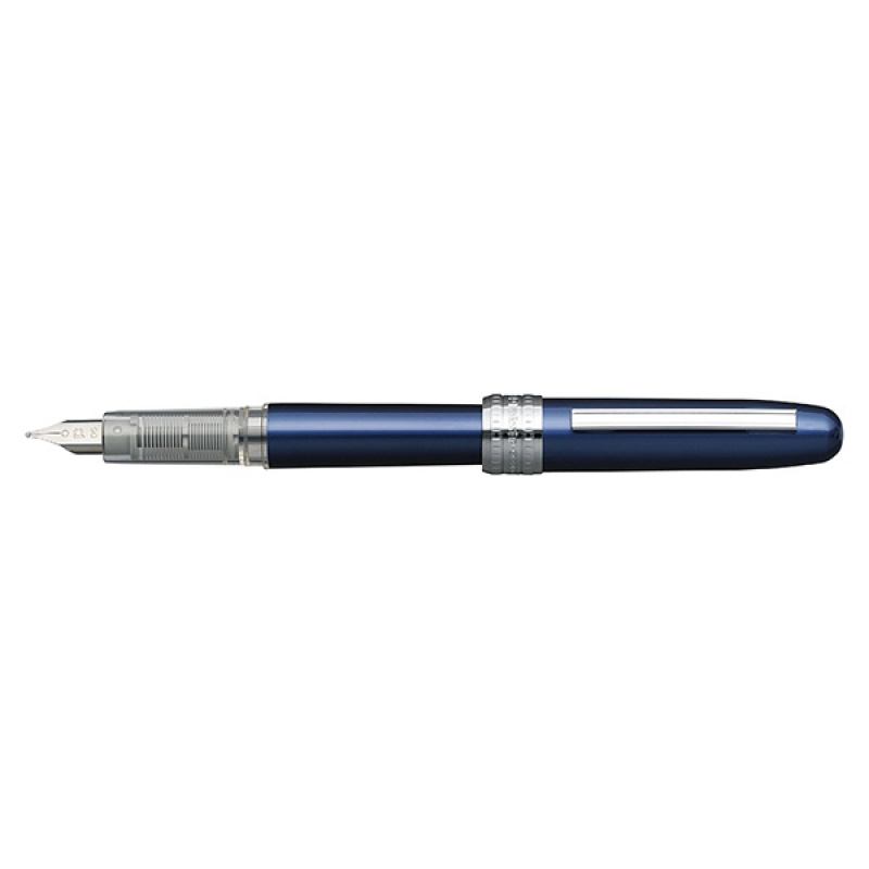 Pióro wieczne Platinum Plaisir Blue, F, niebieskie - zdjęcie (3