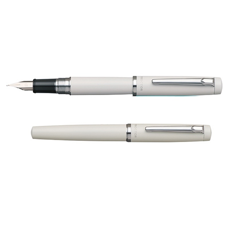 Pióro wieczne PLATINUM Procyon Porcelain White, F, białe - zdjęcie (4