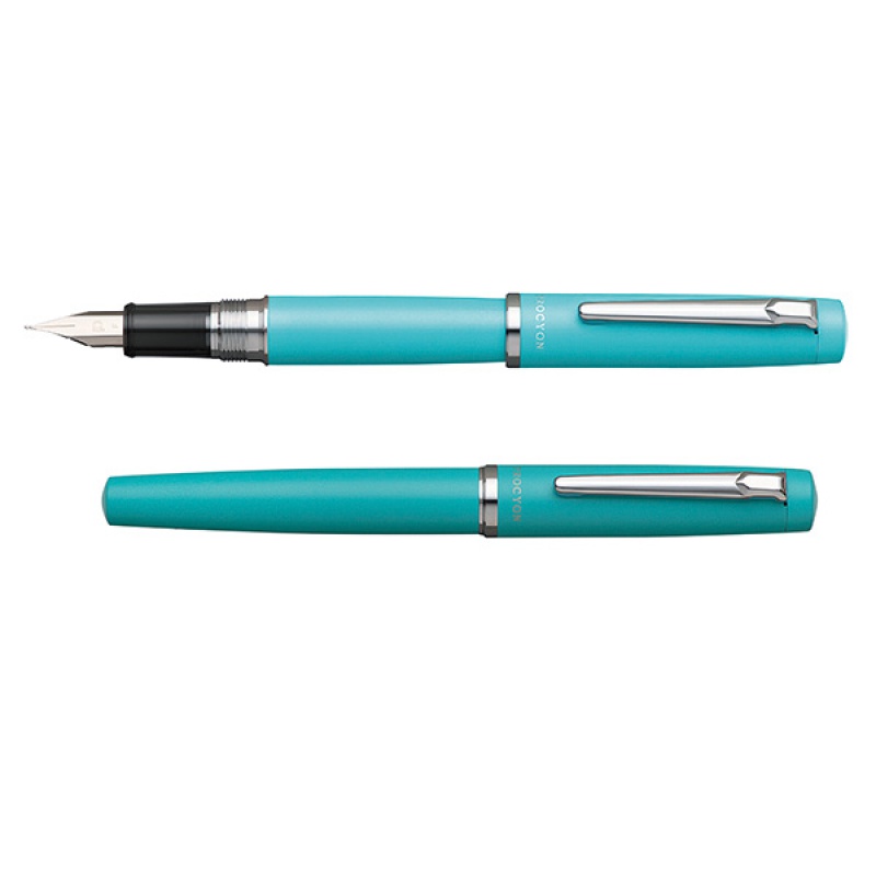 Pióro wieczne PLATINUM Procyon Turquoise Blue, M, turkusowe - zdjęcie (4