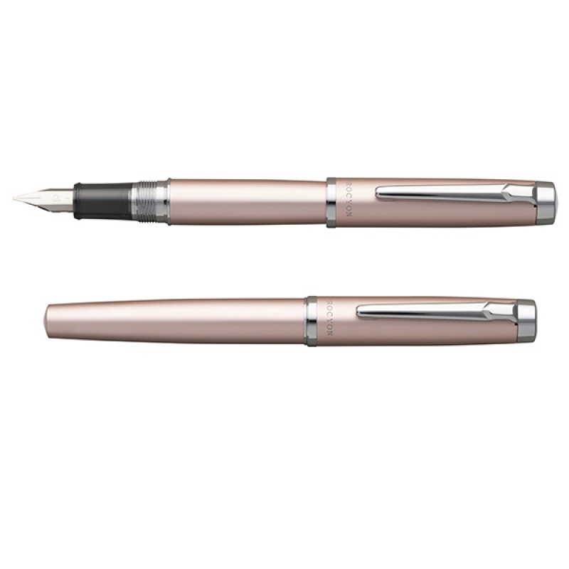 Pióro wieczne PLATINUM Procyon Luster Rose Gold, F, różowe - zdjęcie (4