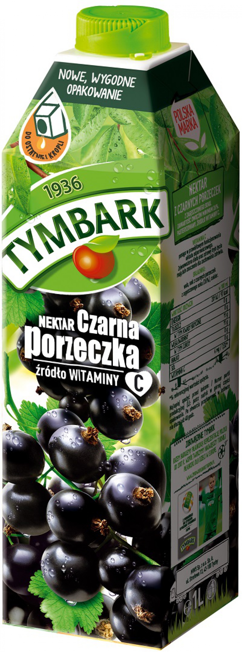 Nektar TYMBARK, 1 l, czarna porzeczka