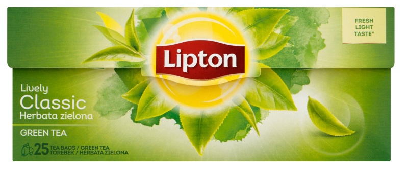 Herbata LIPTON Green Tea, 25 torebek, zielona, klasyczna