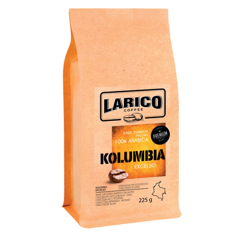 Kawa LARICO Kolumbia Excelso, ziarnista, 225g