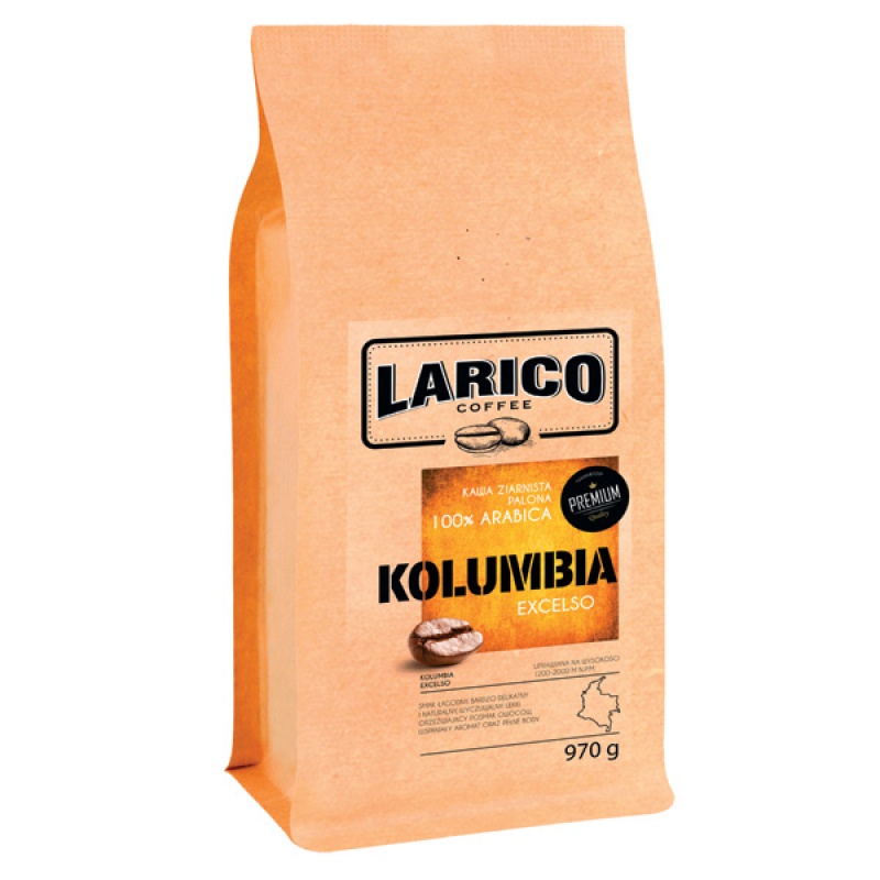 Kawa LARICO Kolumbia Excelso, ziarnista, 970g