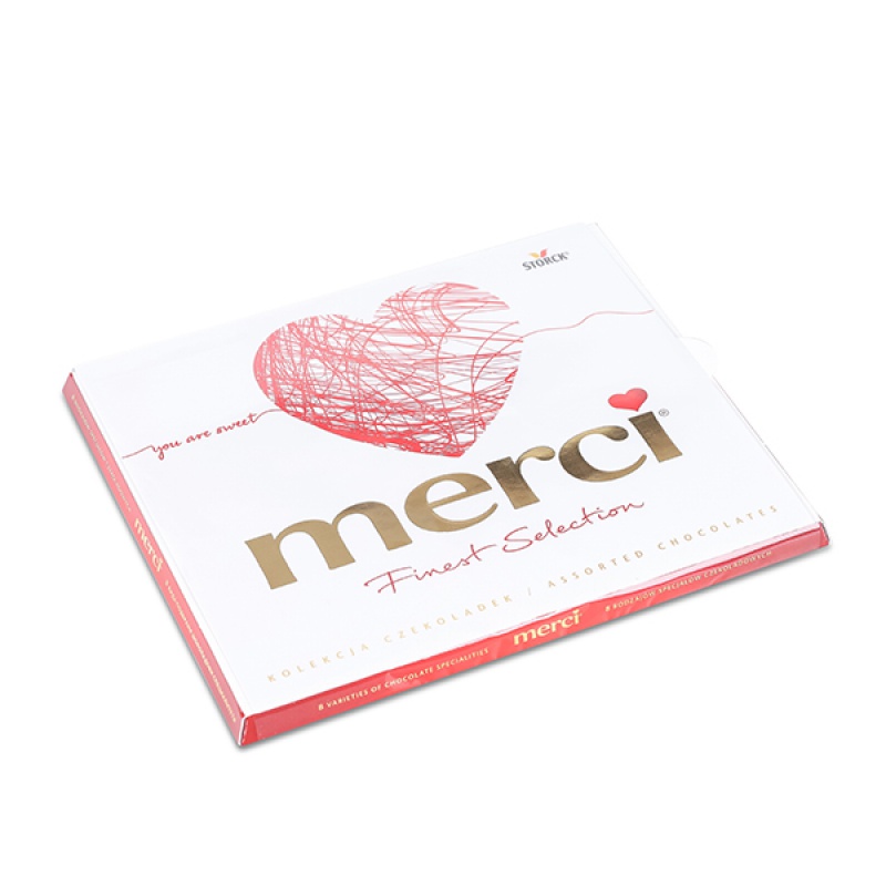 Bombonierka MERCI, 250gr - zdjęcie (2