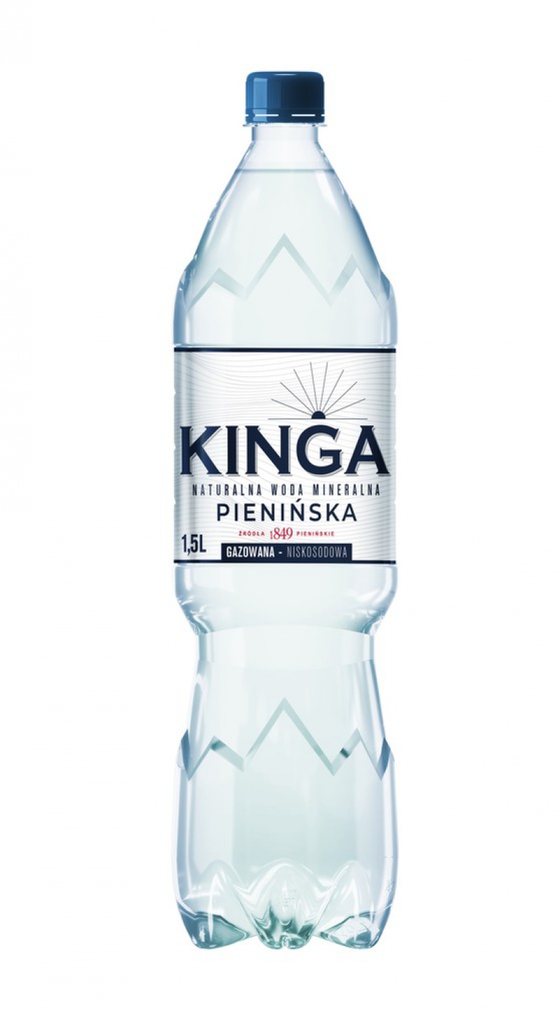 Woda mineralna KINGA PIENIŃSKA, gazowana, 1,5l