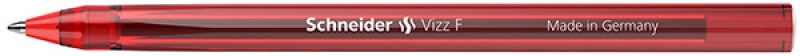 Długopis SCHNEIDER VIZZ, F, 1szt., czerwony - zdjęcie (2