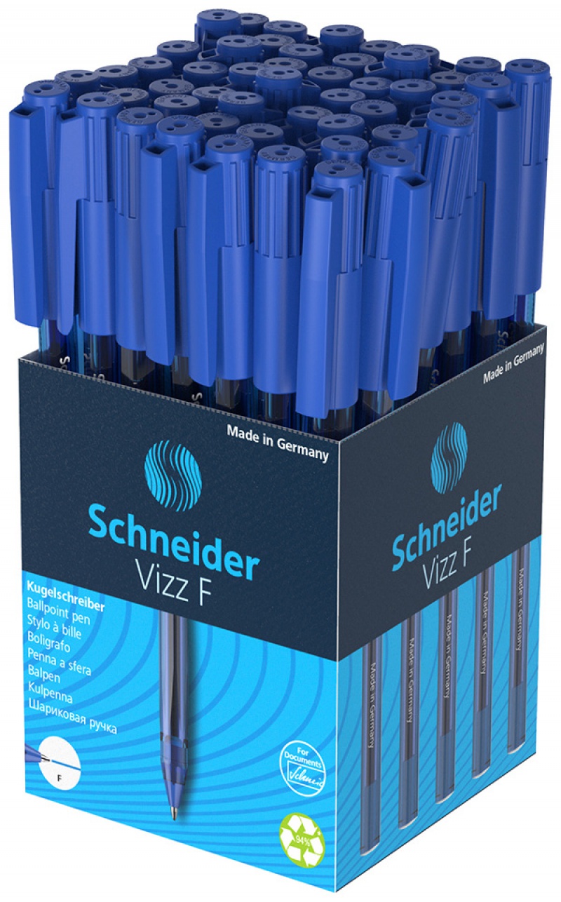 Długopis SCHNEIDER VIZZ, F, 1szt., niebieski