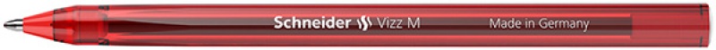 Długopis SCHNEIDER VIZZ, M, 1szt., czerwony - zdjęcie (2