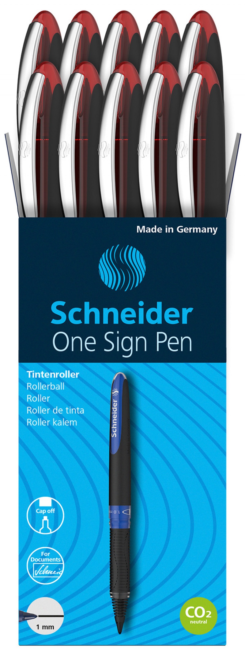 Pióro kulkowe SCHNEIDER One Sign Pen, 1,0 mm, czerwone