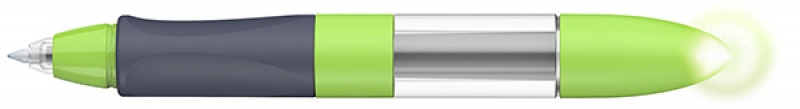 Pióro kulkowe SCHNEIDER Base Senso 2018, M, szare/zielone - zdjęcie (2