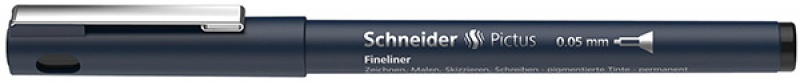 Cienkopis SCHNEIDER Pictus, 0,05 mm, czarny - zdjęcie (4