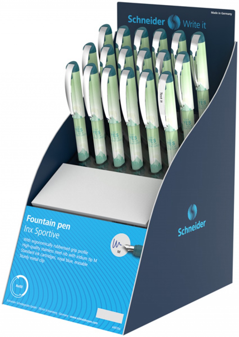 Display piór wiecznych SCHNEIDER Inx Sportive, M, 17 szt.