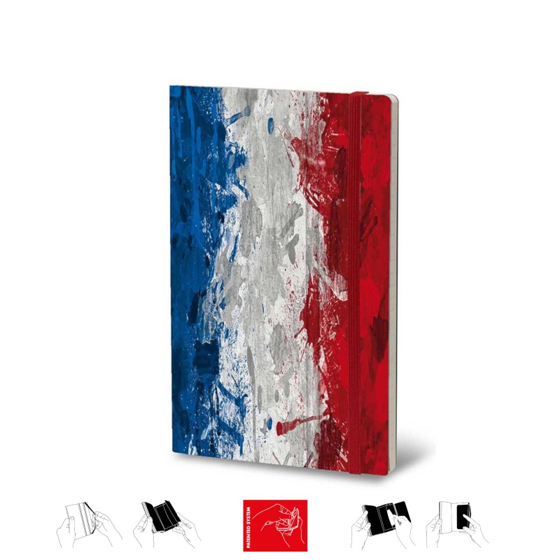 Notatnik STIFFLEX, 13x21cm, 192 strony, Les Couleurs De La Liberte - zdjęcie (2