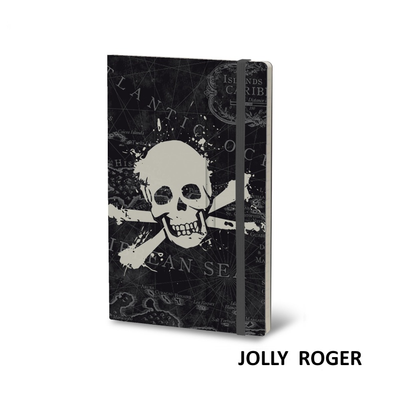 Notatnik STIFFLEX, 13x21cm, 192 strony, Jolly Roger