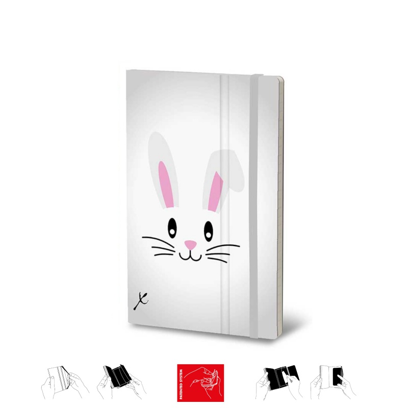Notatnik STIFFLEX, 13x21cm, 192 strony, Rabbit - zdjęcie (2