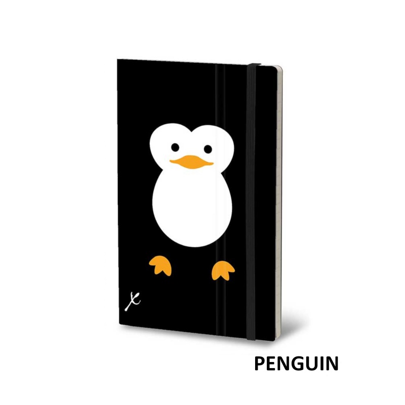 Notatnik STIFFLEX, 13x21cm, 192 strony, Penguin