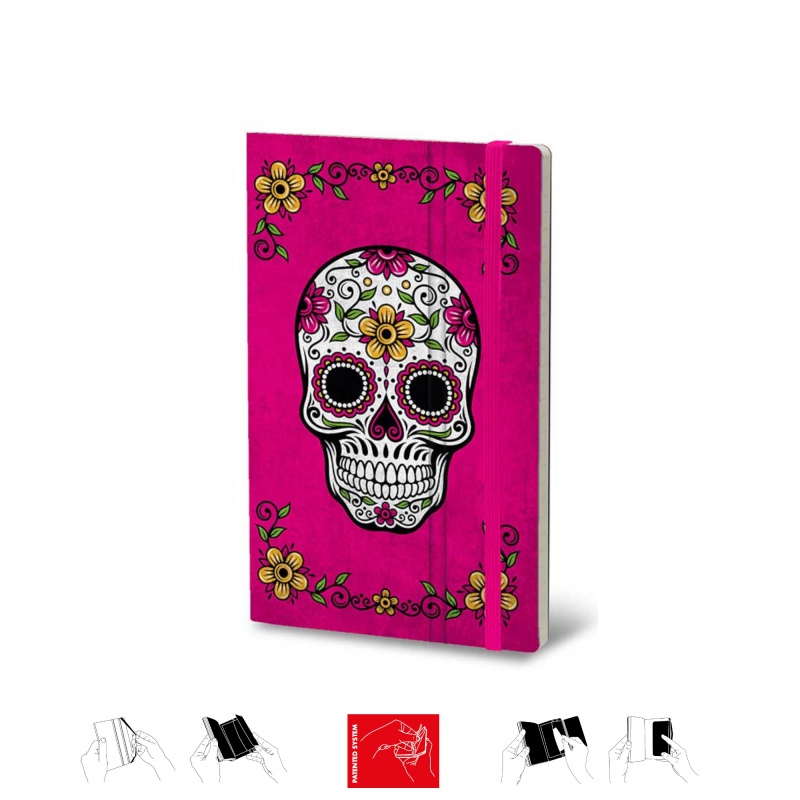 Notatnik STIFFLEX, 13x21cm, 192 strony, Calaca - Fuchsia - zdjęcie (2