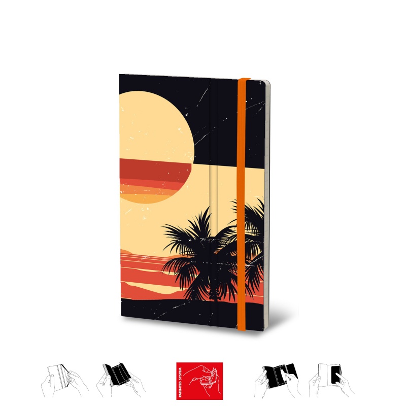 Notatnik STIFFLEX, 13x21cm, 192 strony, Surfside Sunset - zdjęcie (2