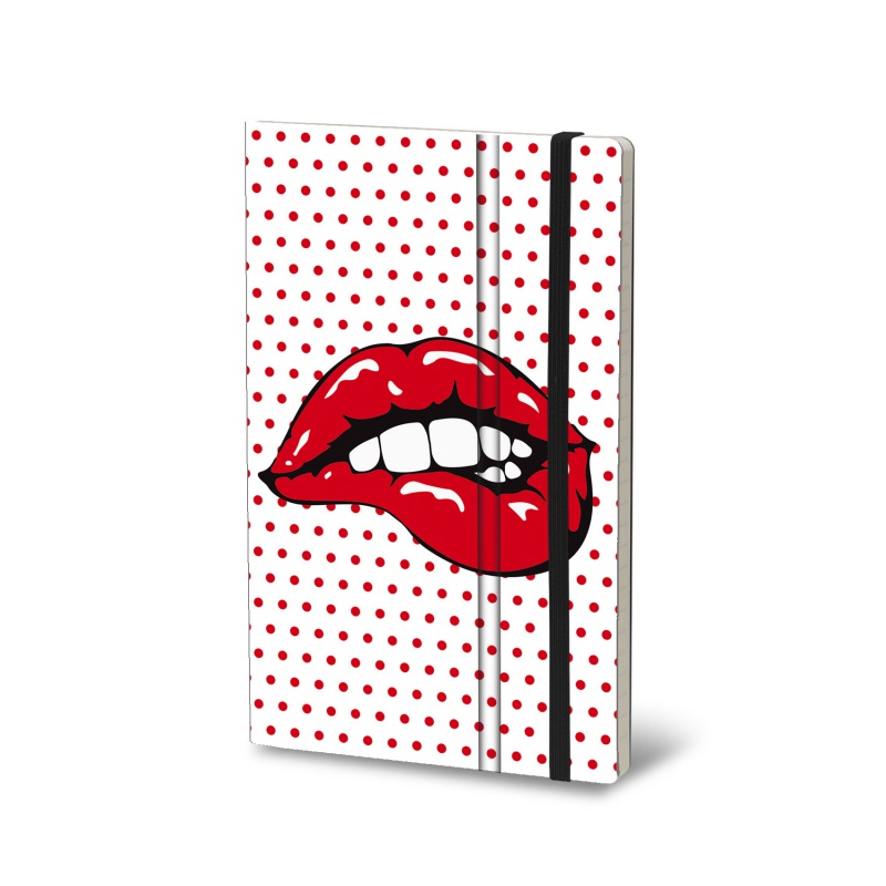 Notatnik STIFFLEX, 13x21cm, 192 strony, White Lips - zdjęcie (4