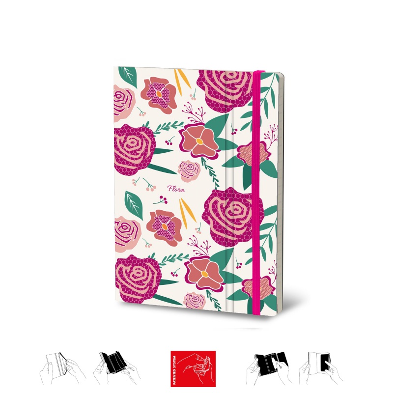 Notatnik STIFFLEX, 15x21cm, 192 strony, Rose - zdjęcie (2