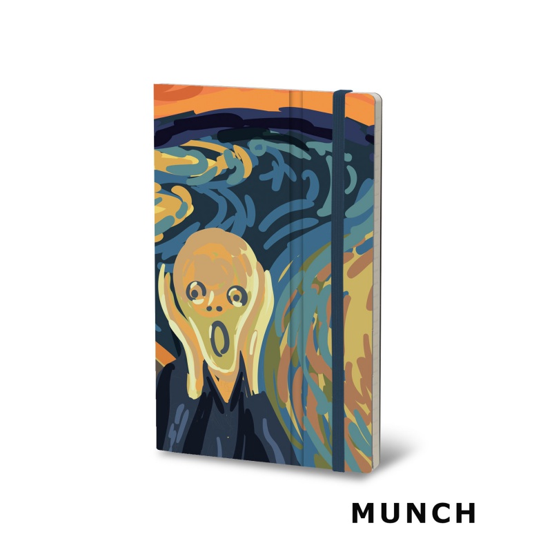 Notatnik STIFFLEX, 13x21cm, 192 strony, Munch - zdjęcie (3