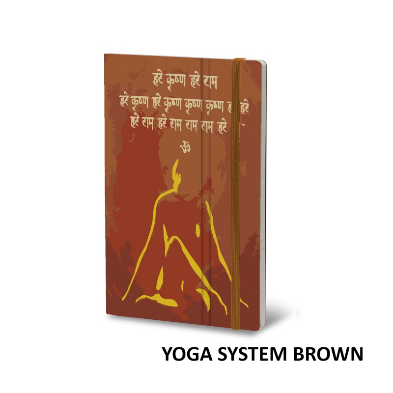 Notatnik STIFFLEX, 13x21cm, 192 strony, Yoga System - Brown - zdjęcie (3