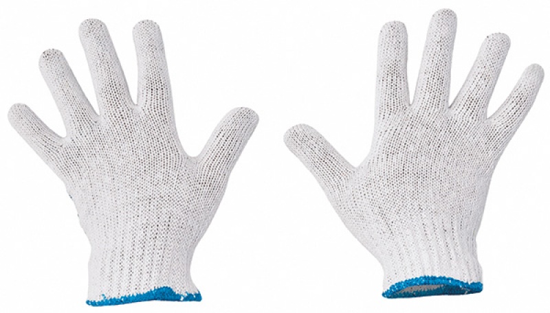 Rękawice Plover, montażowe, rozm. 9, biało-niebieskie - zdjęcie (2