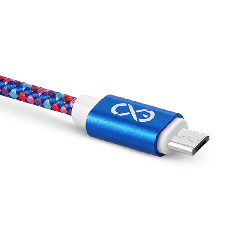 Uniwersalny kabel Micro USB EXC Diamond, 1,5m, niebieski/mix kolorów - zdjęcie (3