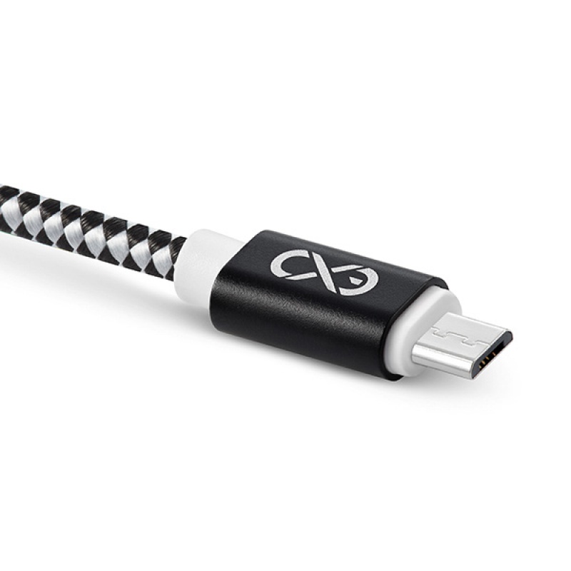 Uniwersalny kabel Micro USB EXC Diamond, 1,5m, czarny/szary - zdjęcie (3
