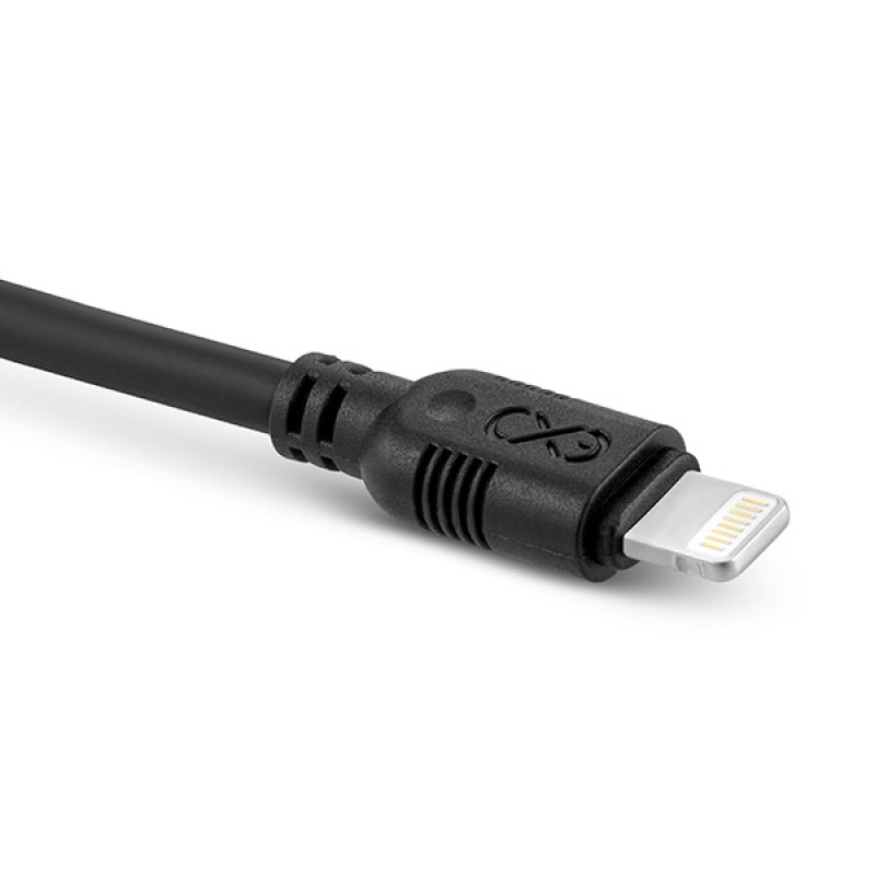 Kabel kompatybilny z lightning EXC Whippy, 0,9m, czarny - zdjęcie (3