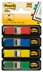 Zakładki indeksujące Post-it® 683-4 , 4 kolory standardowe po 35 szt., 12mm x 43 mm 3M