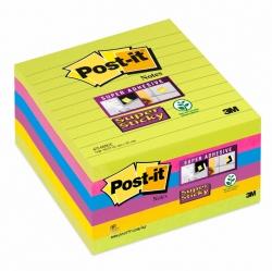 Bloczki samoprzylepne 3M POST-IT® 675 - 6SS 100x100 Mix 540k Linia