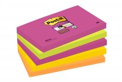 Bloczki samoprzylepne 3M POST-IT® 655S-N 76x127 Mix 450k