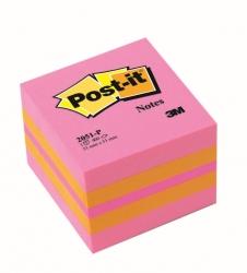 Bloczki samoprzylepne 3M POST-IT® 2051P 51x51 Różowy 400k